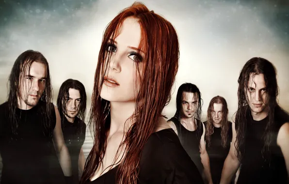 Picture group, metal, metal, gothic, band, sympho, epica, Gothic