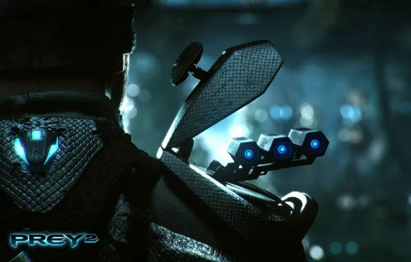 Picture fantasy, weapons, the game, art, male, Prey 2