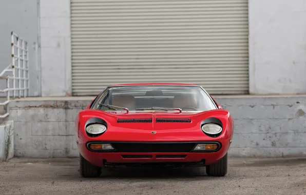 Picture Lamborghini, 1971, front, Miura, Lamborghini Miura P400 SV