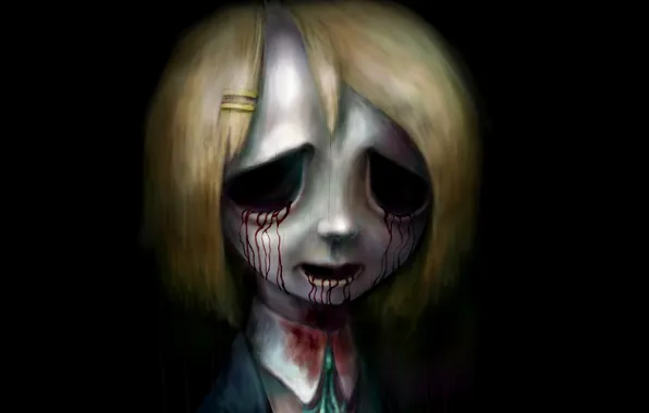 Picture zombies, evil, horror, undead, bloody tears, in the dark, nightmare, Yui Hirasawa