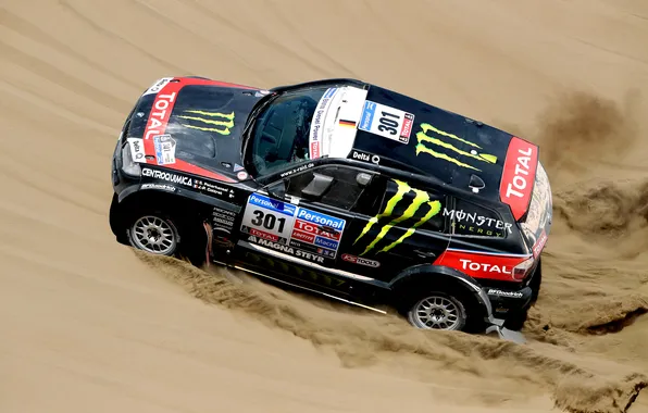 Picture sand, Black, BMW, Desert, Machine, Race, Jeep, Rally
