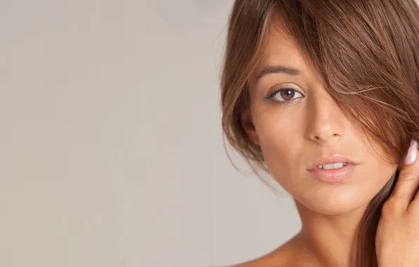 Girl, long hair, smile, beautiful, pretty, lips, face, attractive