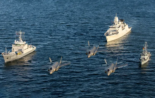 Aviation, ships, exercises