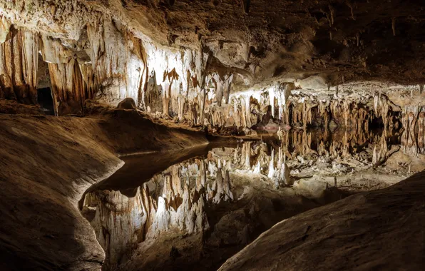 Picture VA, stalactites, Lorasia caves, the karst cave system