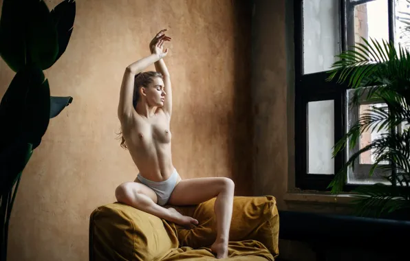 BODY, CHEST, CHAIR, POSE, Milky Kiss Model