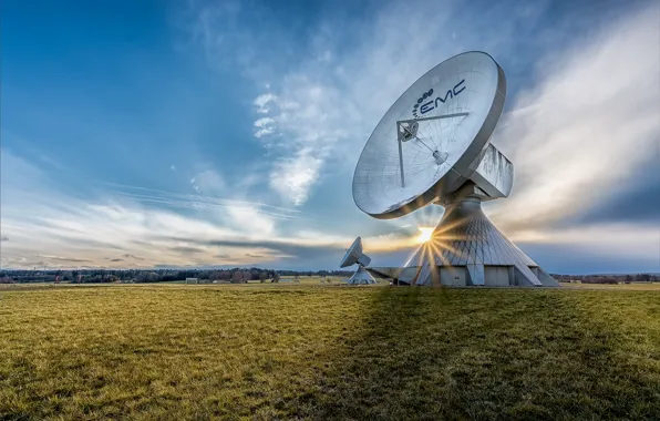 Picture antenna, Germany, Bavaria, Raisting