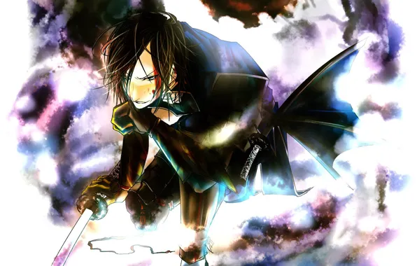 Darkness, katana, guy, Sengoku Basara, The Era Of Unrest