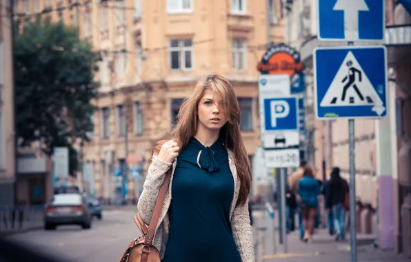 Street, Moscow, woman, street, sweet, urban, lady