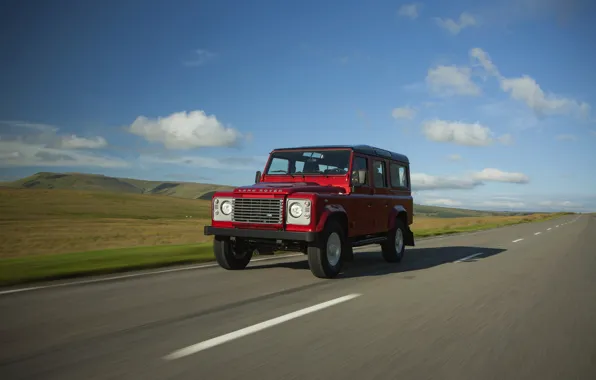 Picture asphalt, Land Rover, Defender, 2013, Defender 110