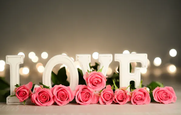 Love, flowers, roses, petals, valentine's day