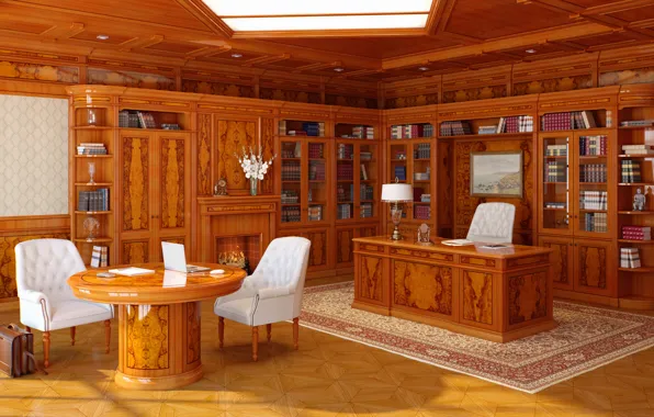 Picture style, table, furniture, books, interior, chair, chairs, office