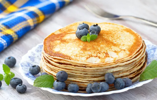 Blueberries, berry, pancakes, pancakes, baking, Blueberries, Pancake