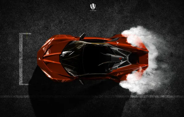 Auto, The view from the top, Rendering, Supercar, Concept Art, Sports car, SuperSport, Transport & …