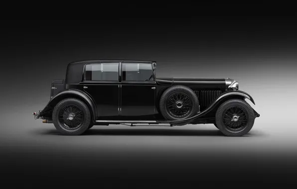 Bentley, Bentley, 1930, Bentley Mulsanne, Side, Black and white, Luxury car, Luxury car