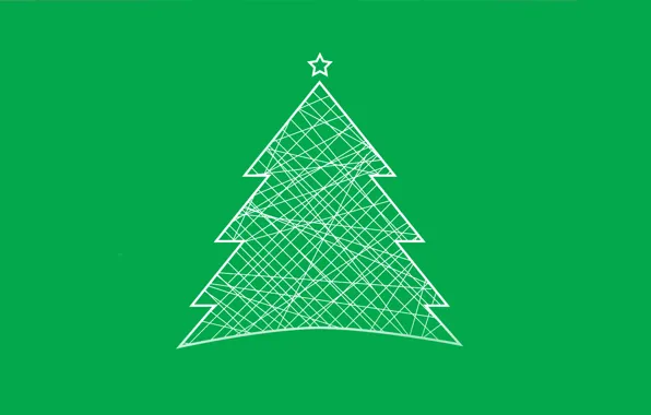 Christmas, Tree, Minimalism