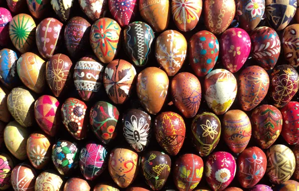 Patterns, eggs, Easter, eggs