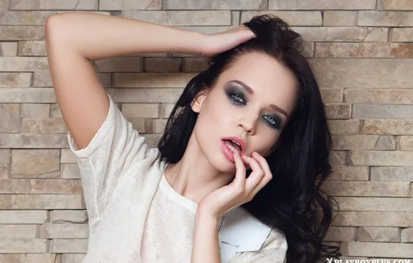 Look, girl, pose, model, playboy, Mike, brunette, girl