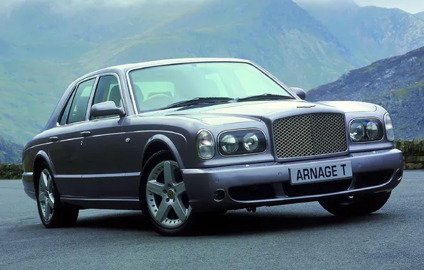 Road, mountains, Bentley, Arnage