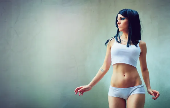 Girl, sexy, Brunette, panties, Ergo Proxy, anime, Cosplay