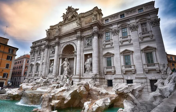 Picture Rome, Italy, The Vatican, Vatican City (Italy), Trevi fountain - Rome Рим