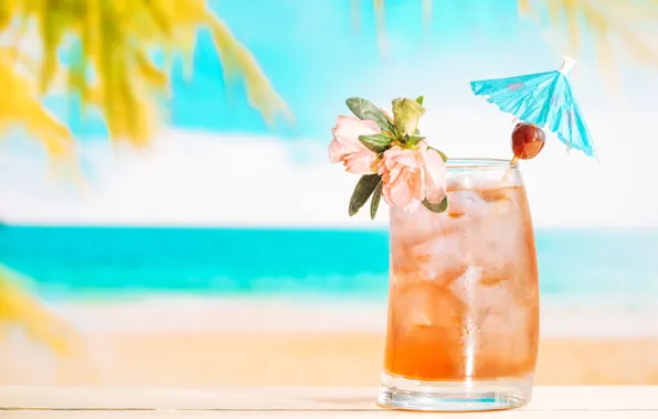 Ice, sea, summer, stay, drink, lemonade, fresh