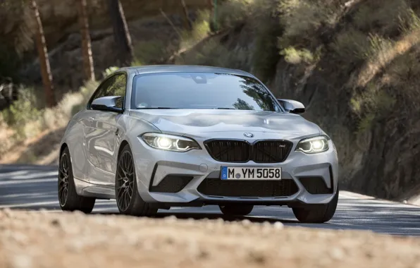 Car, BMW, headlights, F87, M2, BMW M2 Competition