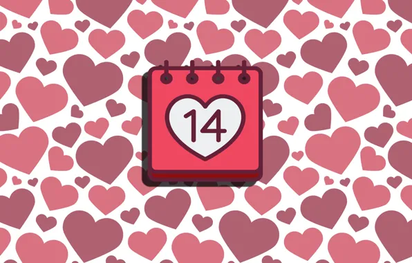 Love, holiday, heart, texture, Valentine, calendar