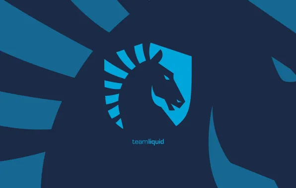 Logo, blue, background, team, liquid