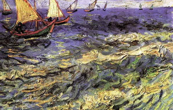 Picture Vincent van Gogh, Maries 2, Seascape at Saintes