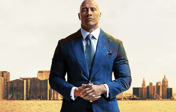 The city, background, costume, the series, Dwayne Johnson, Dwayne Johnson, Players, TV series