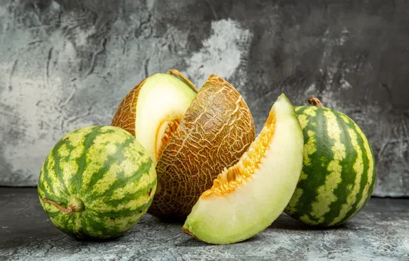 Background, slices, watermelons, slices, composition, melon