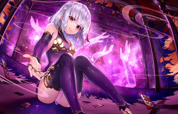 Girl, art, sitting, Fate / Grand Order, If