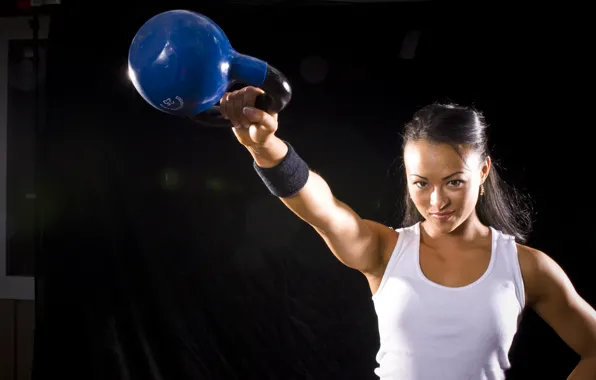 Workout, training, crossfit, kettlebell