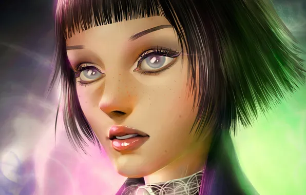 Face, girl, Elizabeth, BioShock Infinite