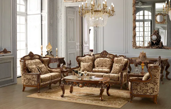 Picture living room, style, interior, design, Villa
