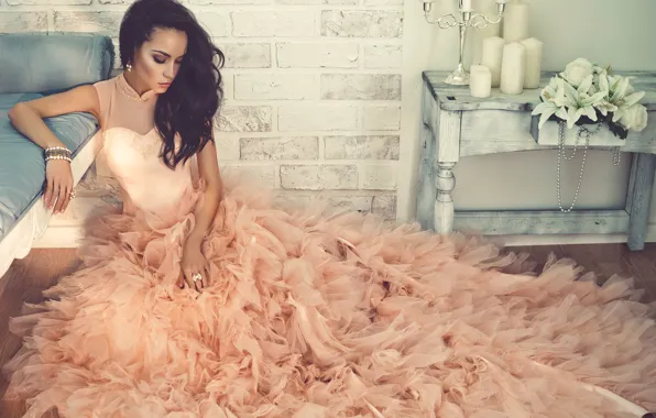 Girl, style, dress, Korobkova Nadezda