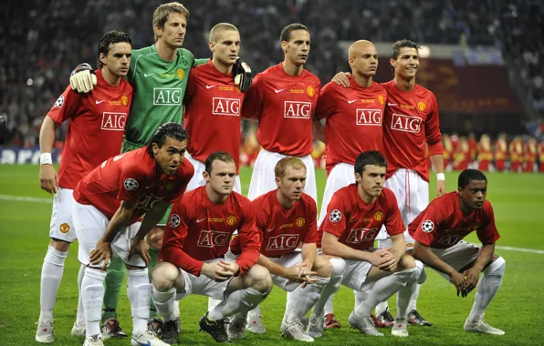 Picture cristiano ronaldo, rooney, Manchester United, old trafford, van der sar, winner, red devil, evra.ferdinand