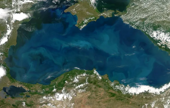 Picture photo, NASA, The black sea