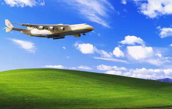 Clouds, The plane, Strip, Windows, Wings, Background, Hill, Dream