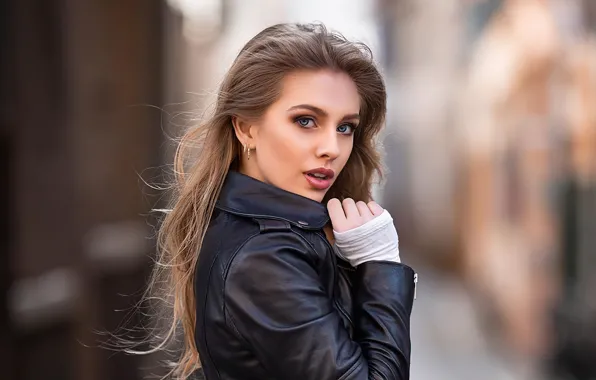 Picture look, girl, photo, model, makeup, jacket, beauty, Alexa Wide