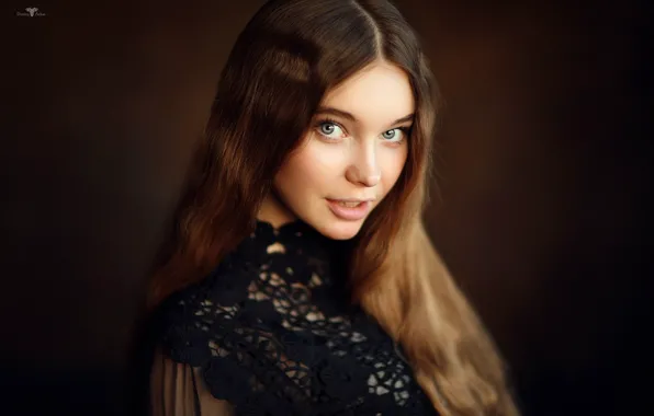 Picture look, girl, face, youth, background, portrait, long hair, Christina