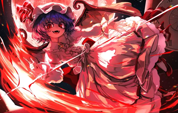 Girl, vampire, Touhou, Touhou