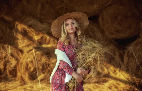 Girl, hat, ears, Anastasia Slastnikova