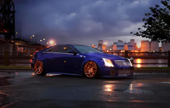 Picture car, rain, Cadillac, CTS, Coupe