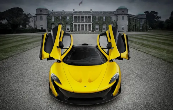 Picture McLaren, yellow, Supercar