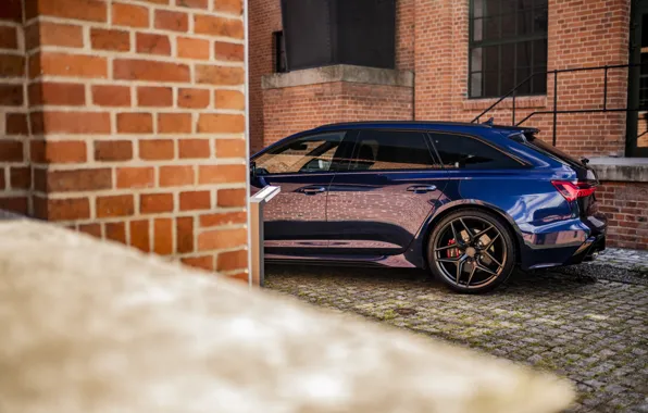 Picture Audi, Blue, Quattro, Before, RS6, Brink Wall