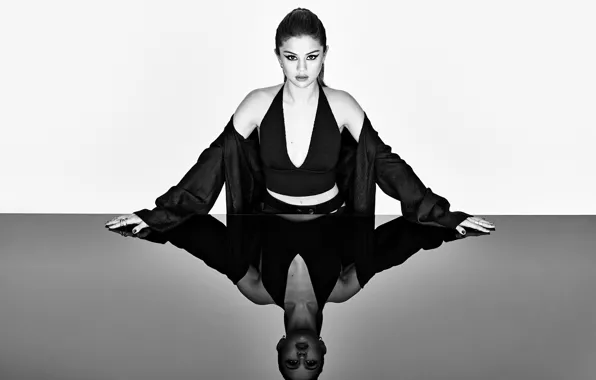 Look, girl, reflection, makeup, actress, singer, girl, Selena Gomez