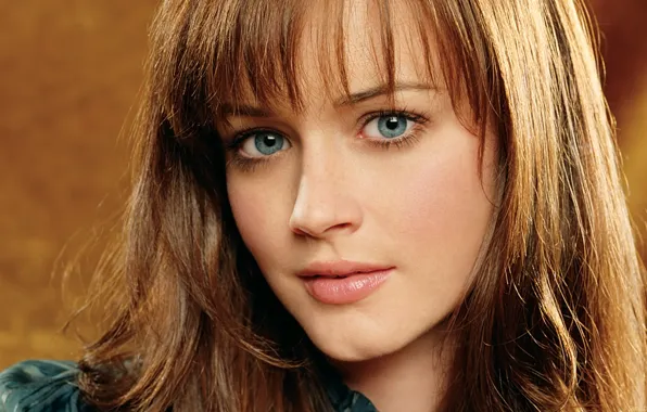 Picture girl, light, face, actress, brown hair, light background, celebrity, Alexis Bledel