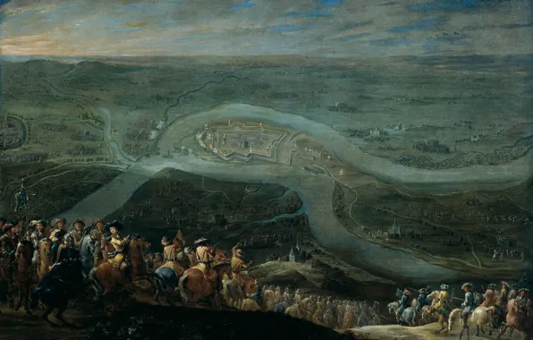 Picture oil, picture, Lambert de Hondt II, The troops of Louis XIV