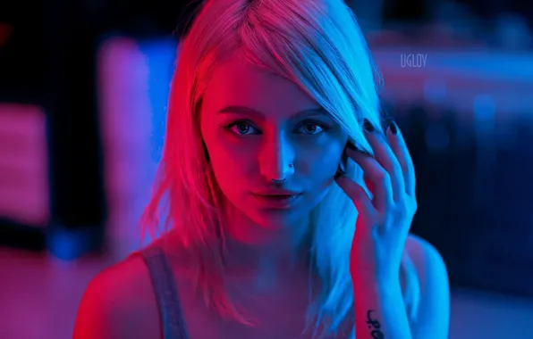 Look, light, sexy, model, portrait, hands, makeup, Mike